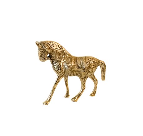 Equestrian Horse in Brass
