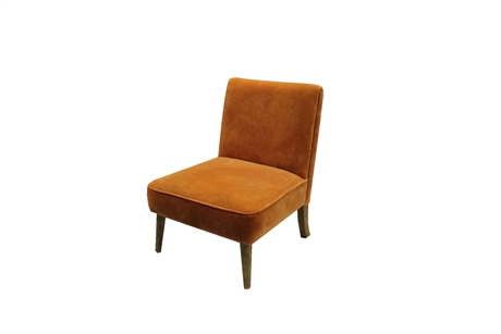 Velvet Chair Soho Orange