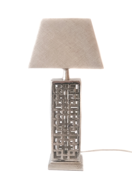 Lamp base maze Silver