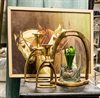 Equestrian Candle Holder Stirup Small Gold