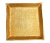 Square Plate in matt gold 