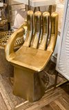 Hand chair alum raw new bronze