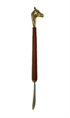 Equestrian Shoehorn red leather brass