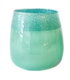 Glass Matki Turquoise Crincle 
