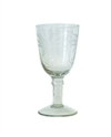 Wineglass with palm tree cut 