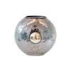 Vase black luster silver knob