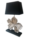 Lamp Base Flower Silver